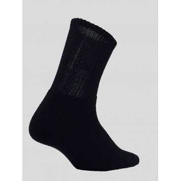 Набор из 10 пар классических черных махровых носков с широкой резинкой-4